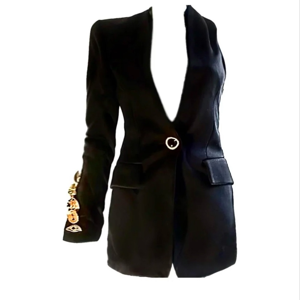 Schiaparelli embellished asymmetrical blazer — FW24 by Daniel Roseberry NWT